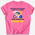 Behind Me T-Shirt — Heather Heliconia