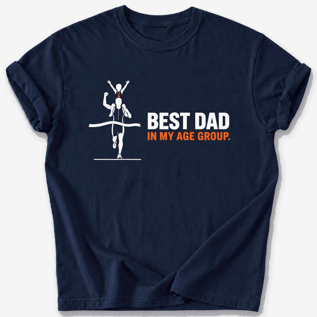Best Dad in My Age Group T-Shirt — Navy