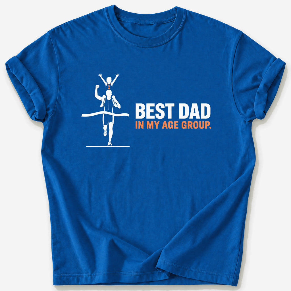 Best Dad in My Age Group T-Shirt — Royal