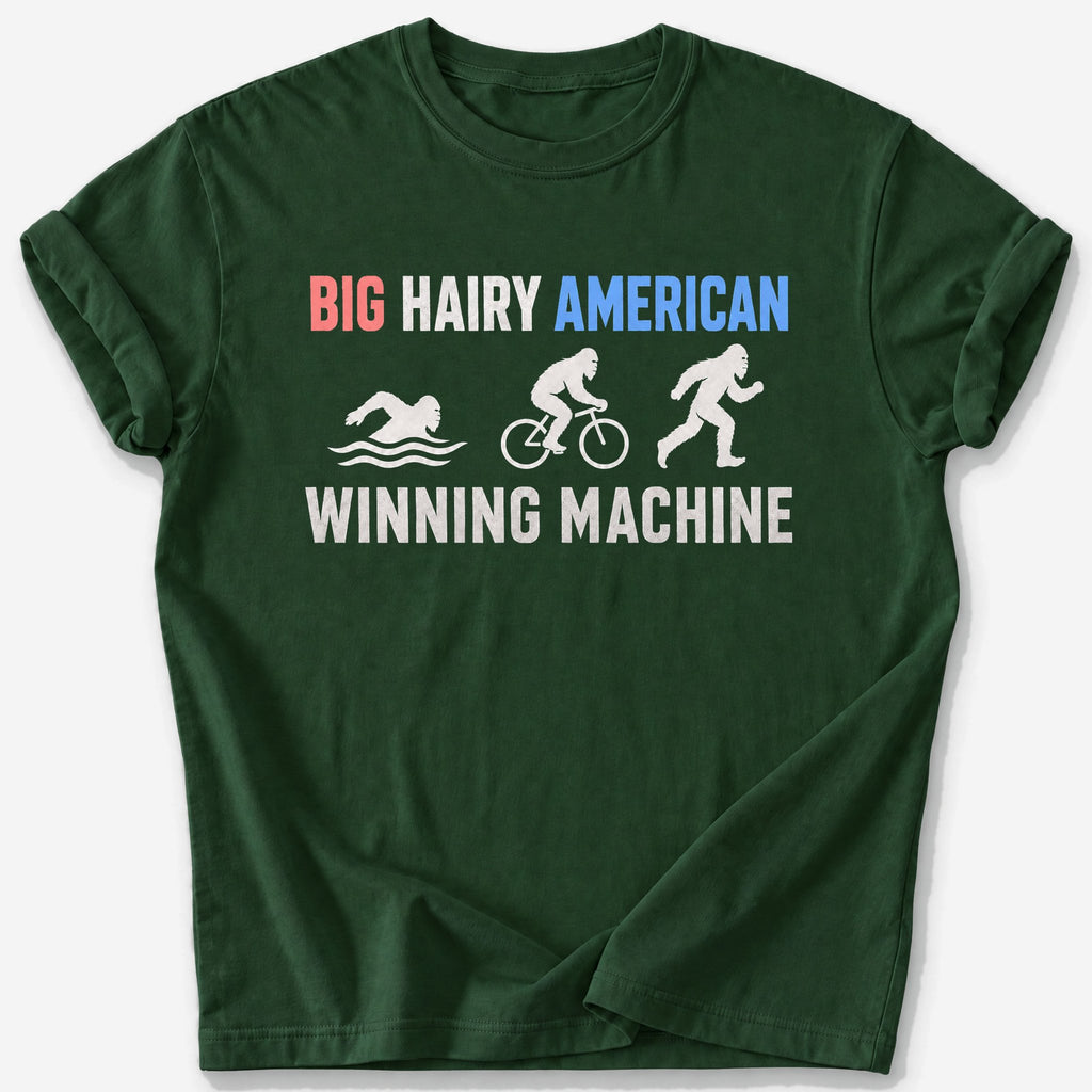 Big Hairy American T-Shirt — Forest Green