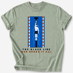 Black Line Pool Lane T-Shirt — Sage