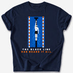 Black Line Pool Lane T-Shirt — Navy