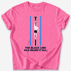 Black Line Swimmer T-Shirt — Heather Heliconia