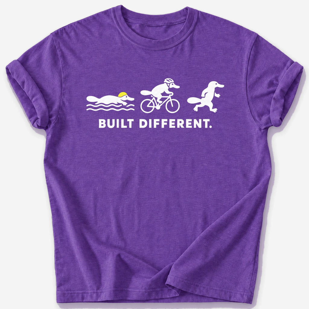 Built Different T-Shirt — Heather Purple