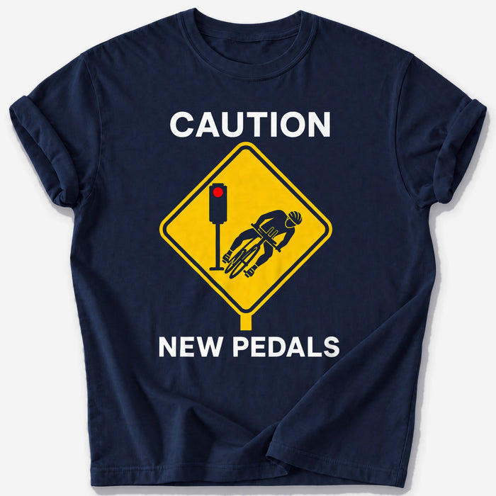 Caution: New Pedals T-Shirt