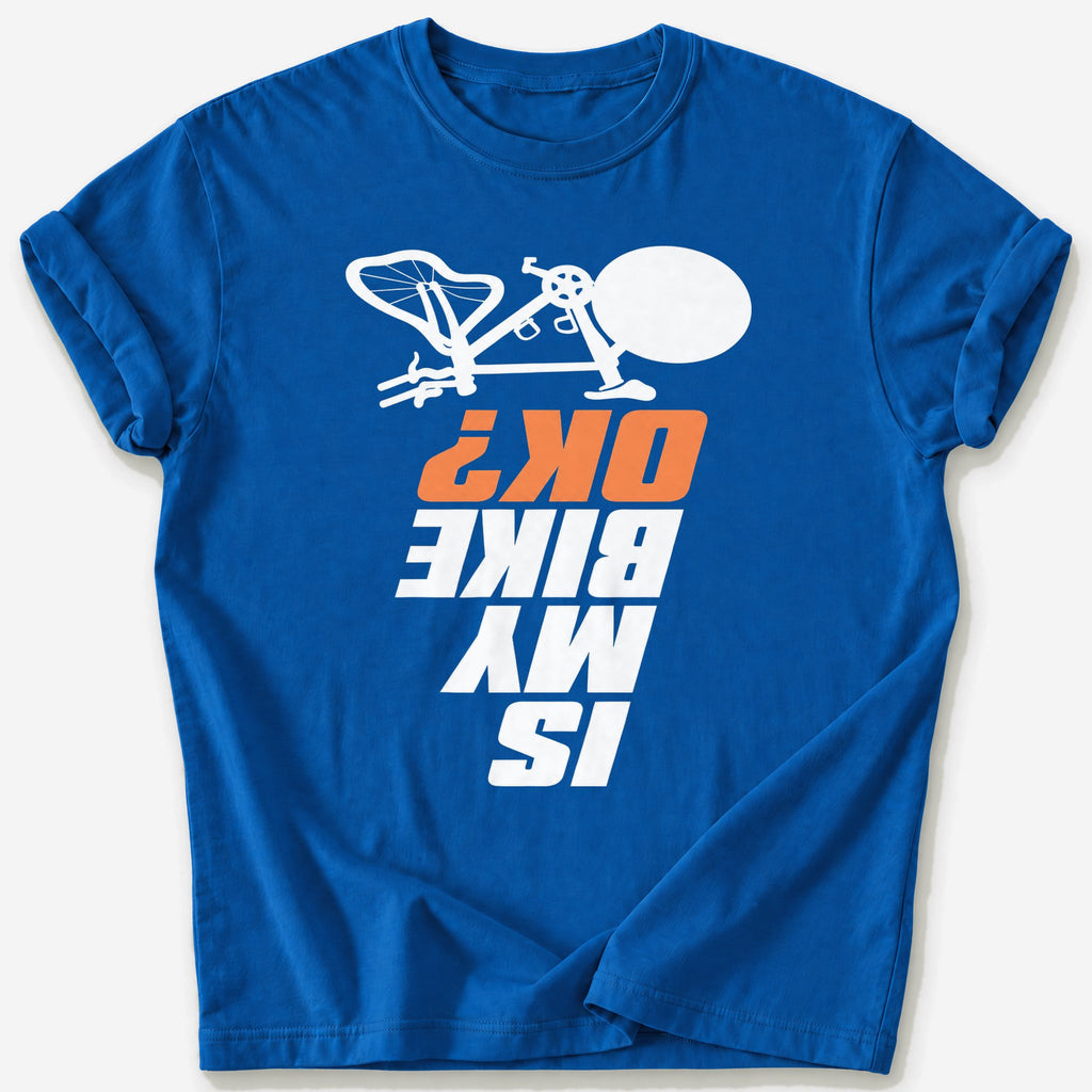 Crashed Bike T-Shirt — Royal
