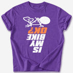 Crashed Bike T-Shirt — Heather Purple