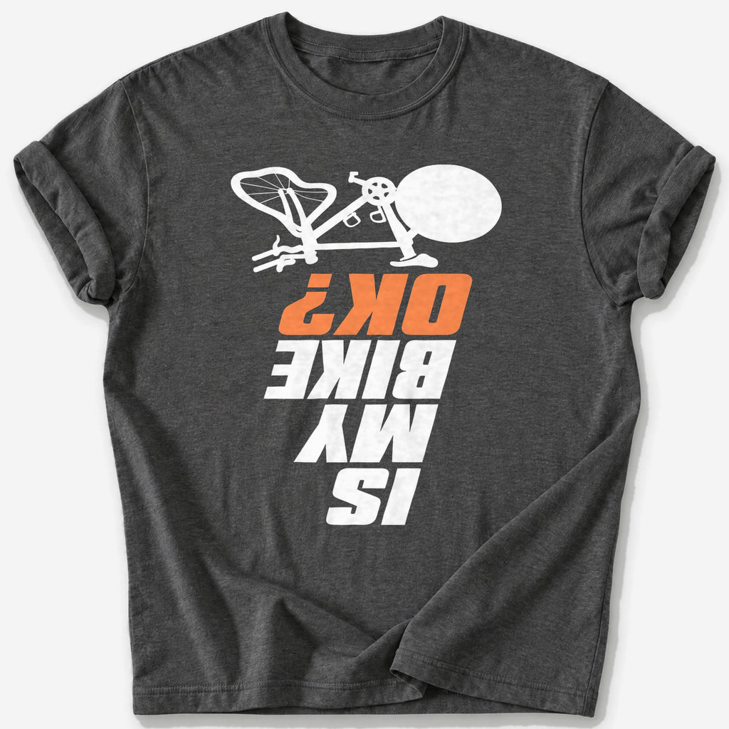 Crashed Bike T-Shirt — Dark Heather