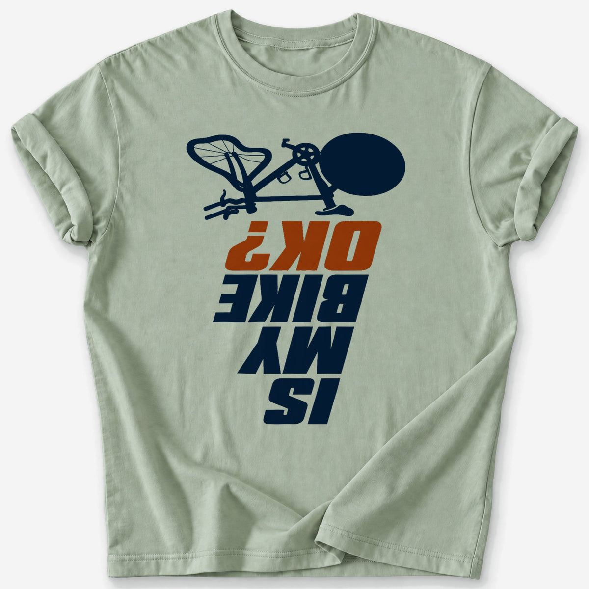 Crashed Bike T-Shirt — Sage