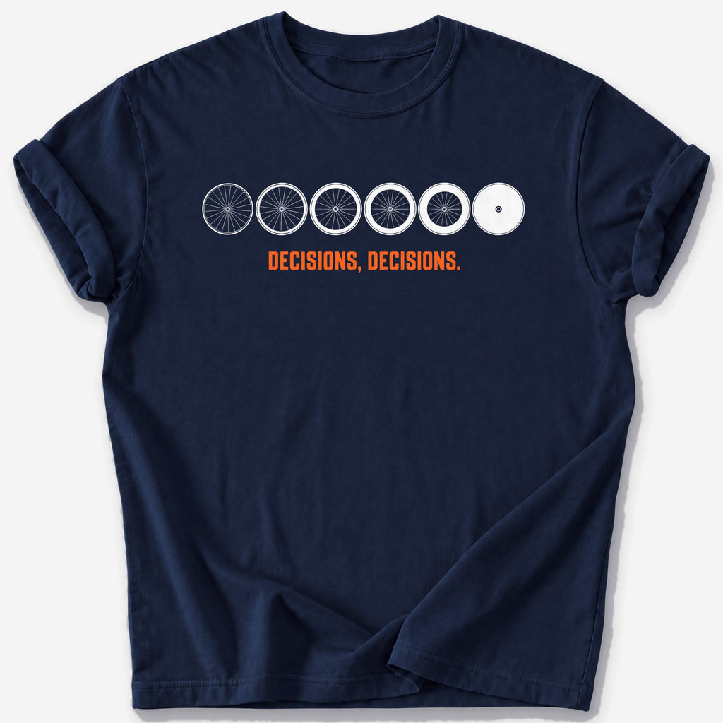 Decisions, Decisions T-Shirt — Navy