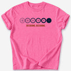 Decisions, Decisions T-Shirt — Heather Heliconia