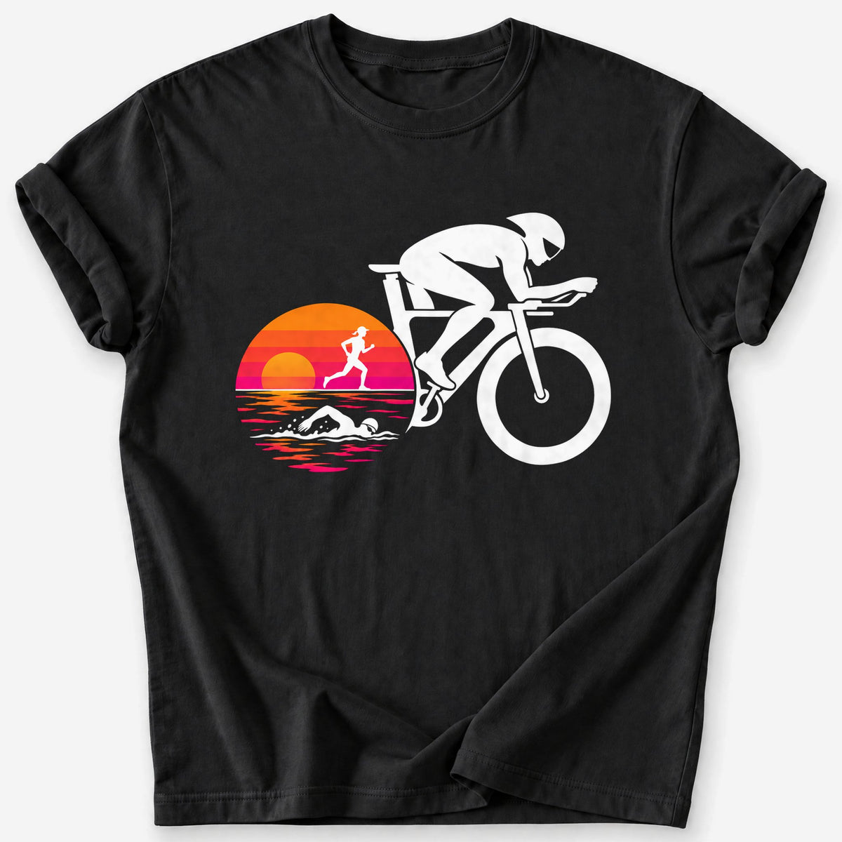 Disc Wheel Sunrise T-Shirt — Black