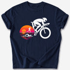 Disc Wheel Sunrise T-Shirt — Navy
