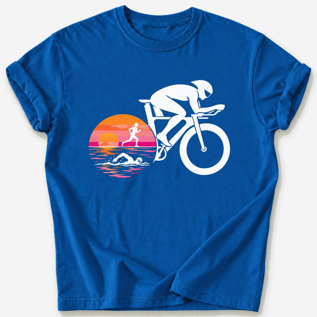 Disc Wheel Sunrise T-Shirt — Royal
