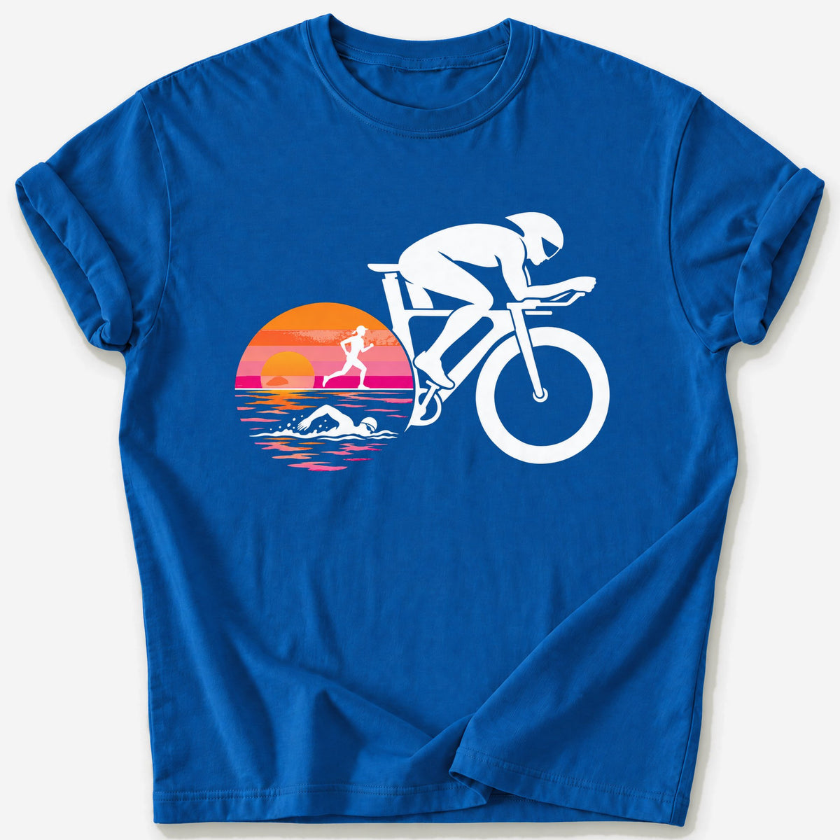 Disc Wheel Sunrise T-Shirt — Royal