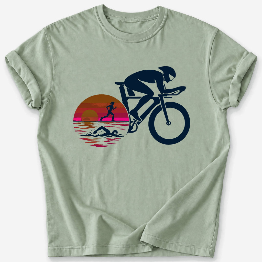 Disc Wheel Sunrise T-Shirt — Sage