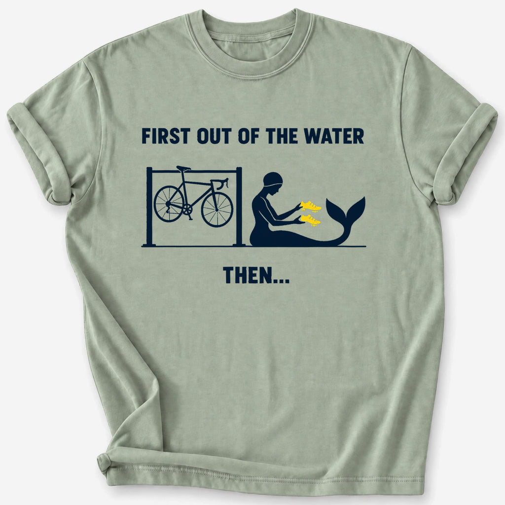 First Out of the Water T-Shirt — Sage