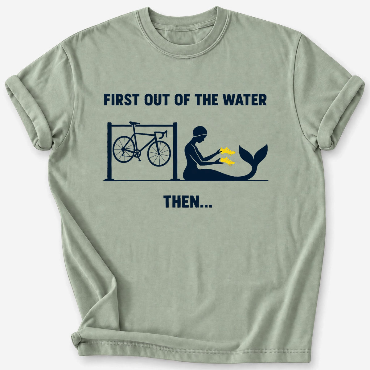 First Out of the Water T-Shirt — Sage