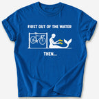 First Out of the Water T-Shirt — Royal