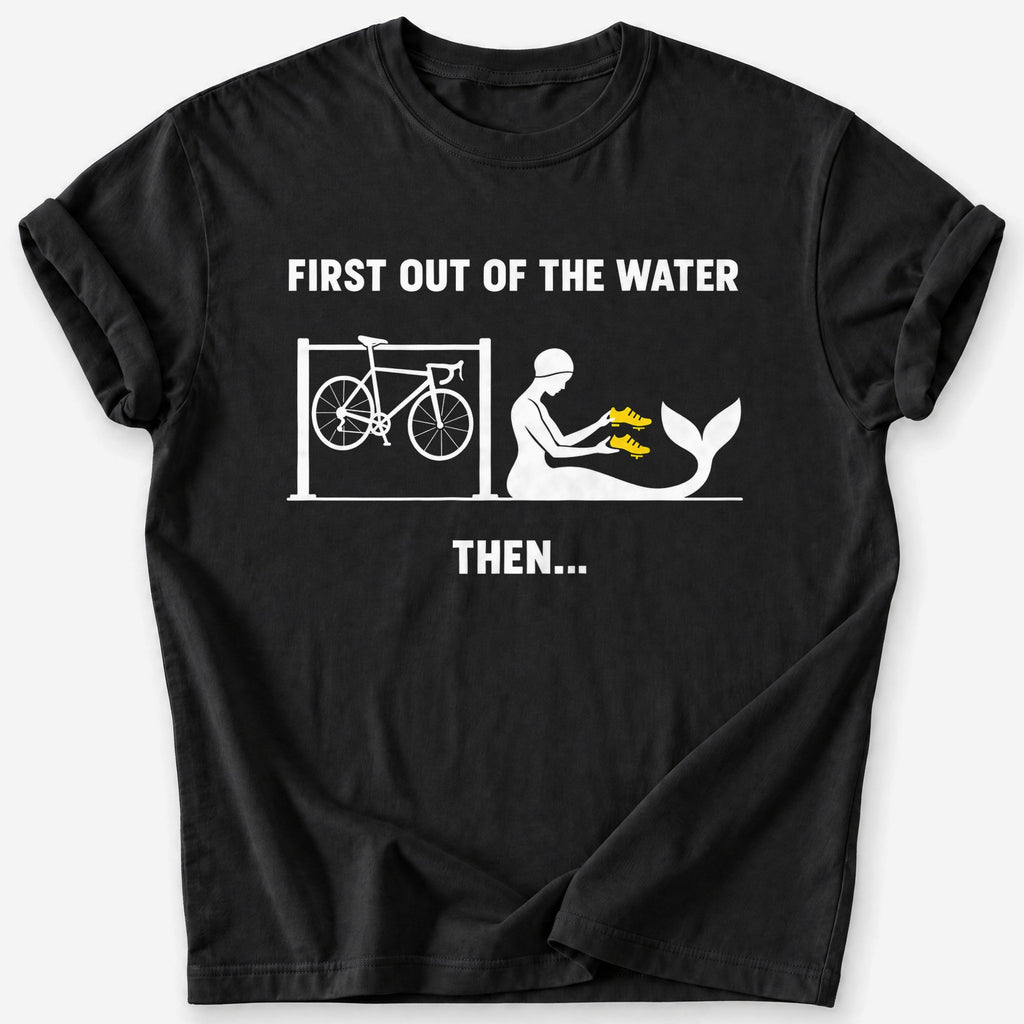 First Out of the Water T-Shirt — Black