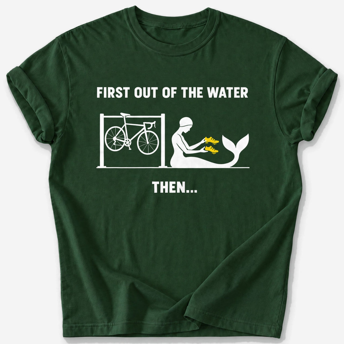 First Out of the Water T-Shirt — Forest Green