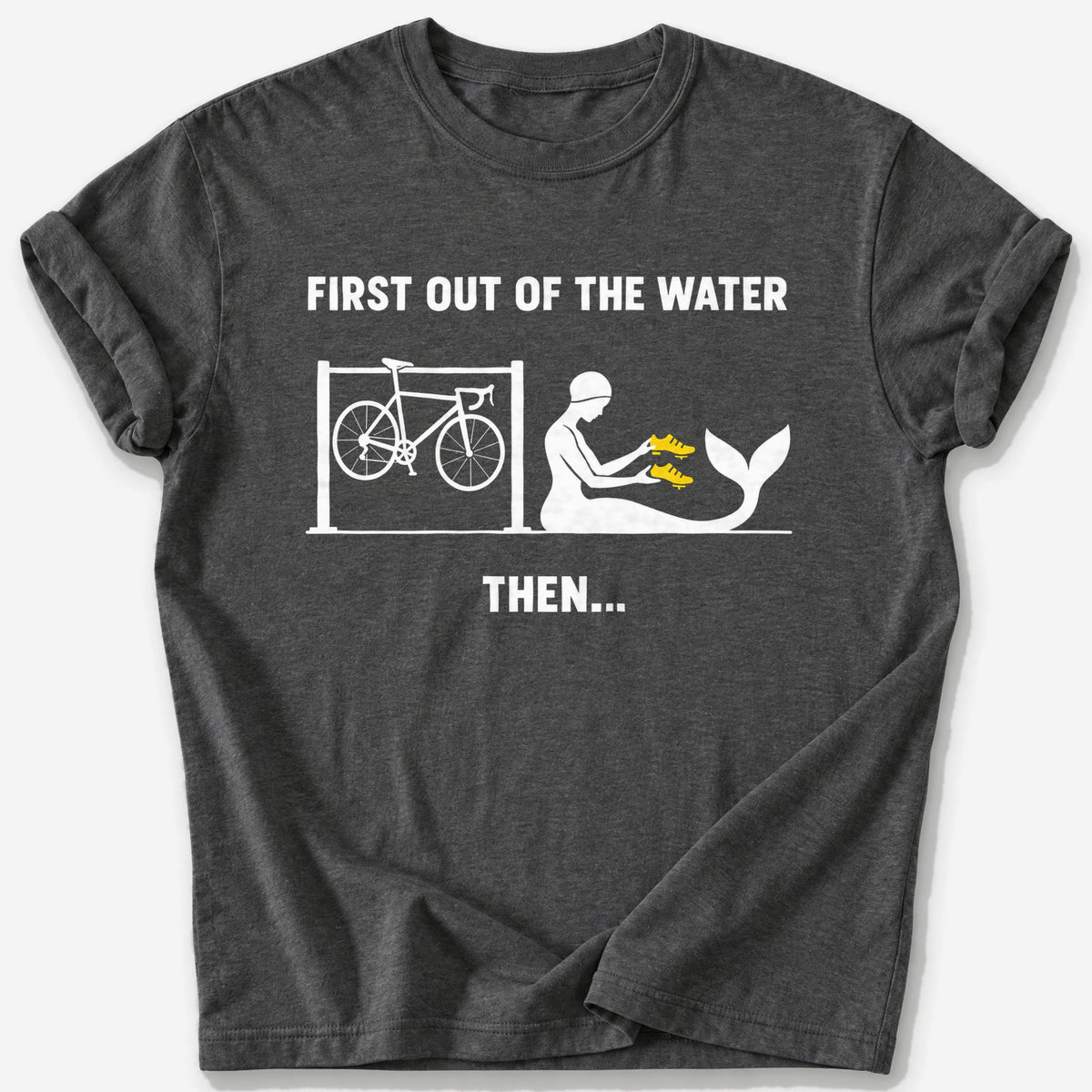 First Out of the Water T-Shirt — Dark Heather