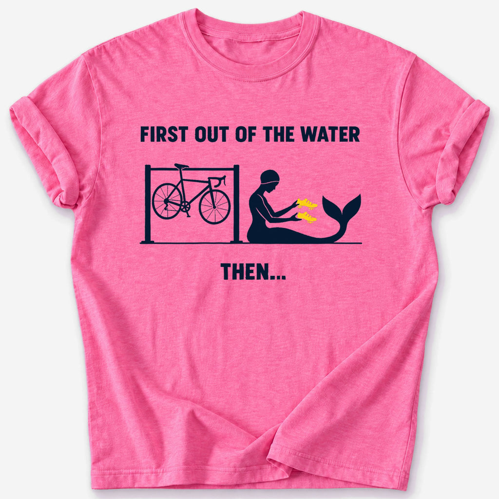 First Out of the Water T-Shirt — Heather Heliconia