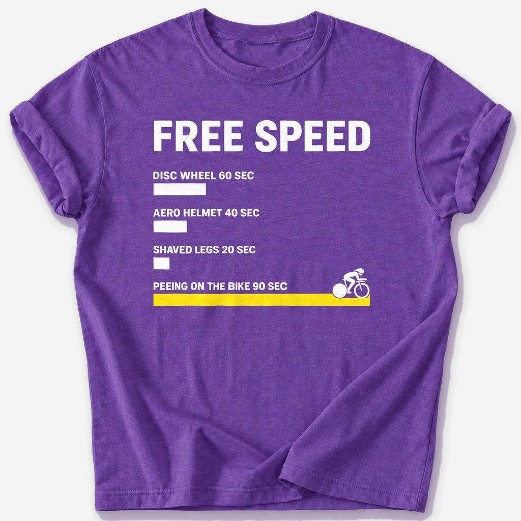 Free Speed T-Shirt — Heather Purple