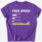 Free Speed T-Shirt — Heather Purple