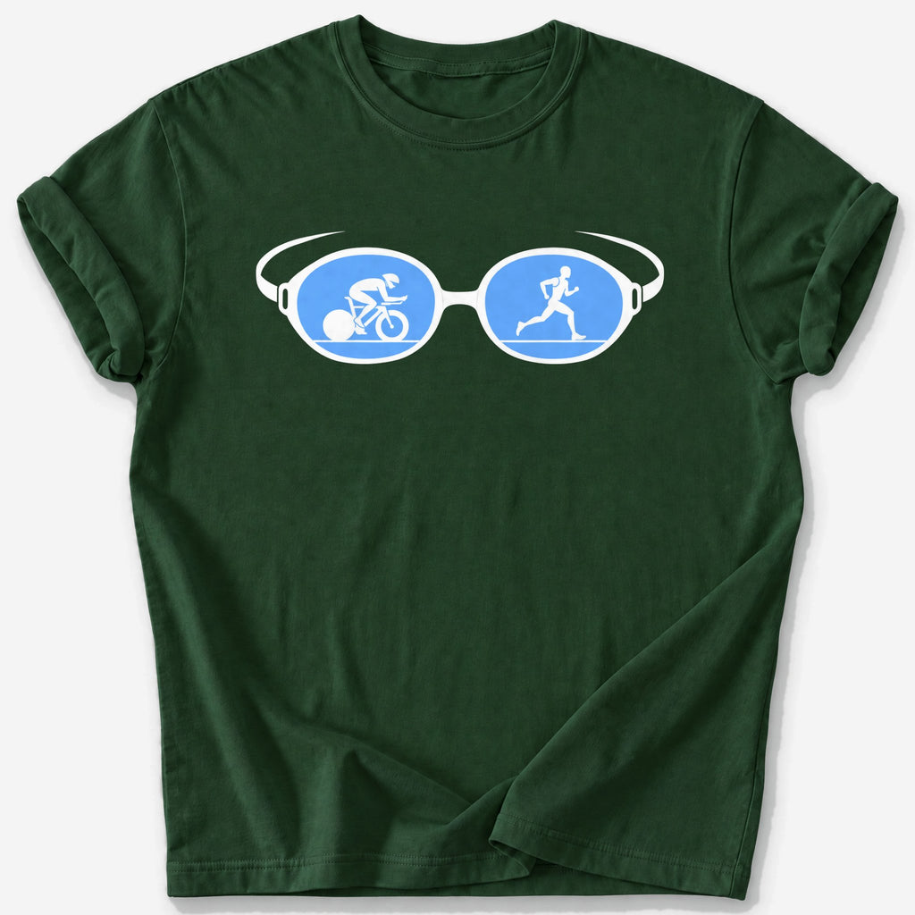 Goggle Lenses T-Shirt — Forest Green