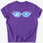 Goggle Lenses T-Shirt — Heather Purple
