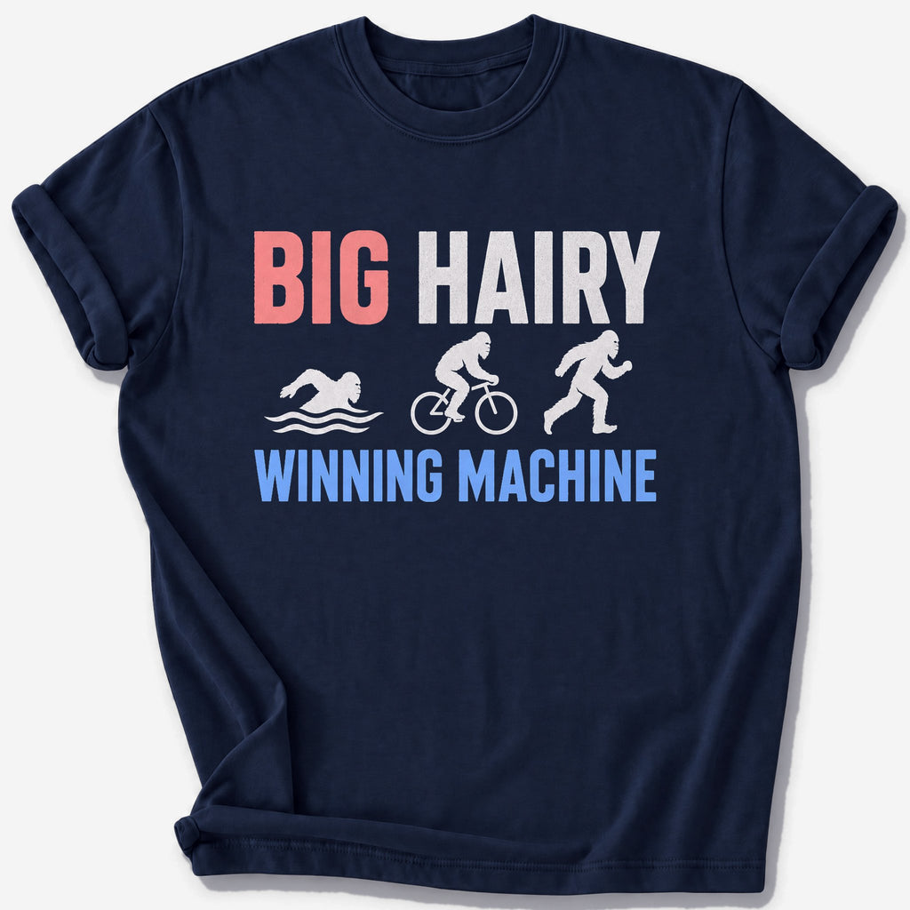 Hairy Winning Machine T-Shirt — Navy