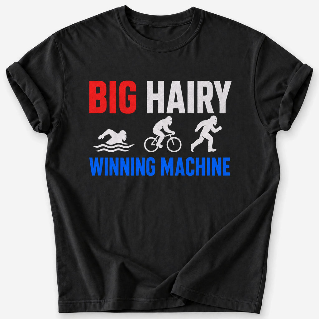Hairy Winning Machine T-Shirt — Black