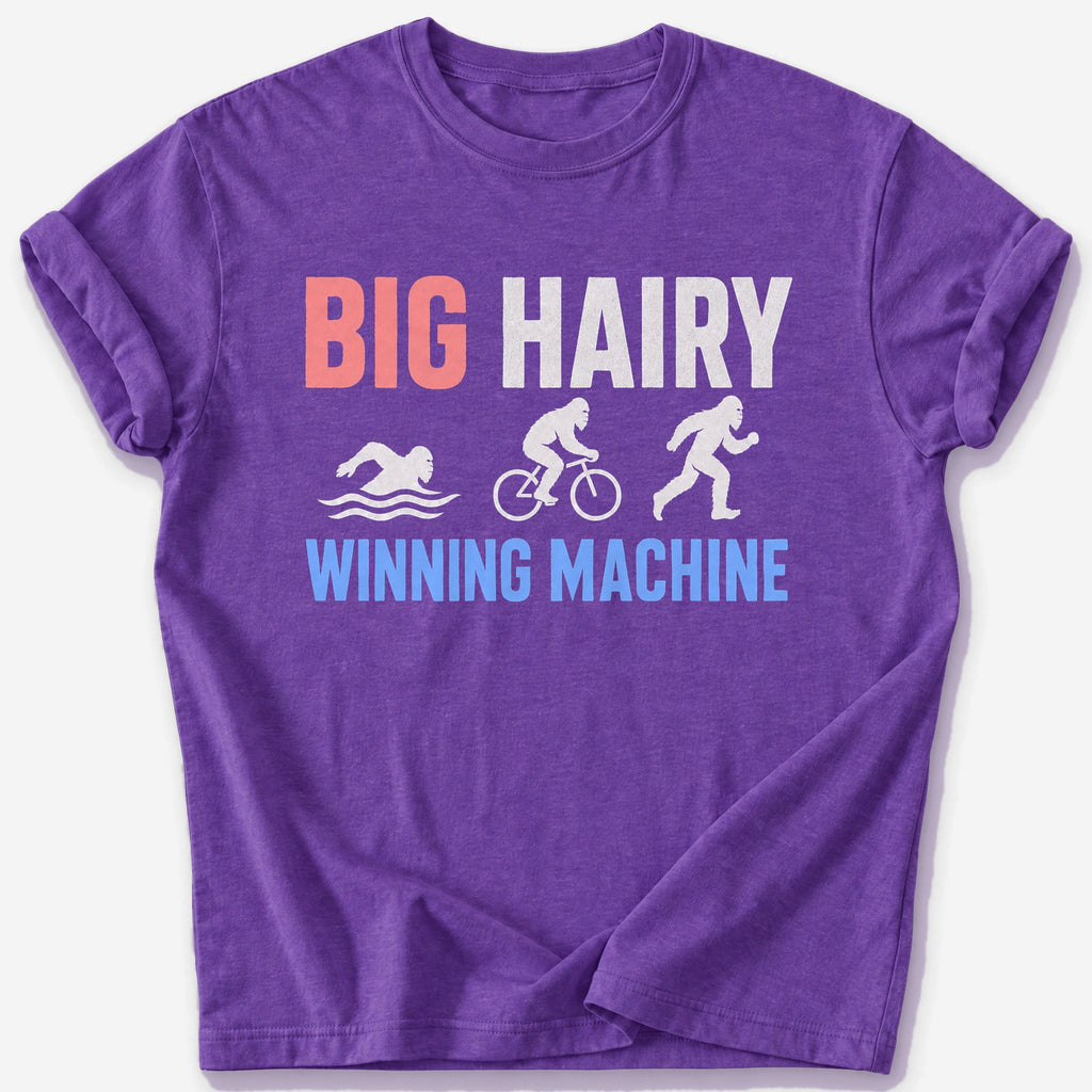 Hairy Winning Machine T-Shirt — Heather Purple