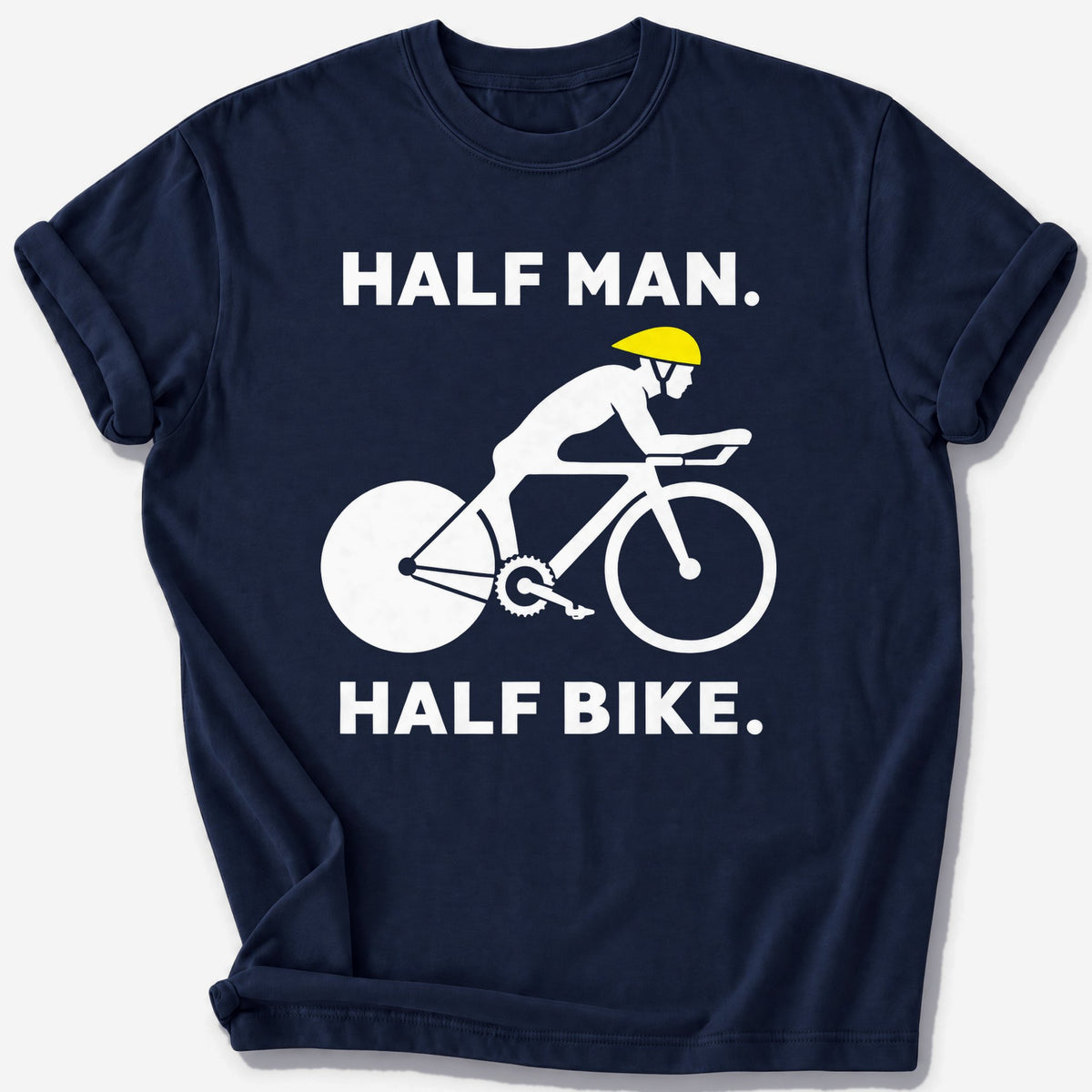 Half Man, Half Bike T-Shirt — Navy