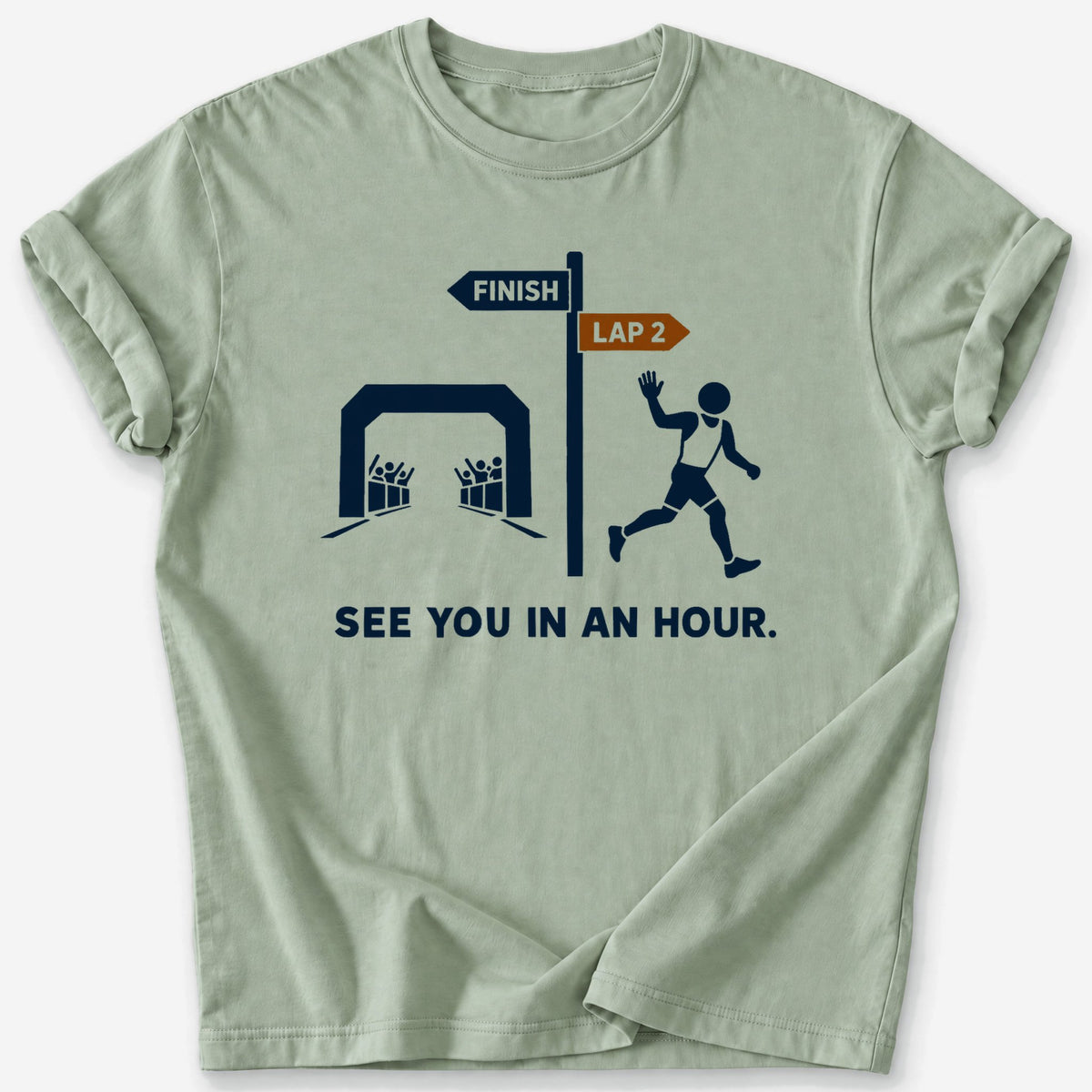 Lap 2 T-Shirt — Sage