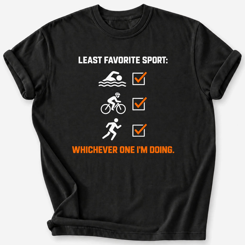 Least Favorite Sport T-Shirt — Black