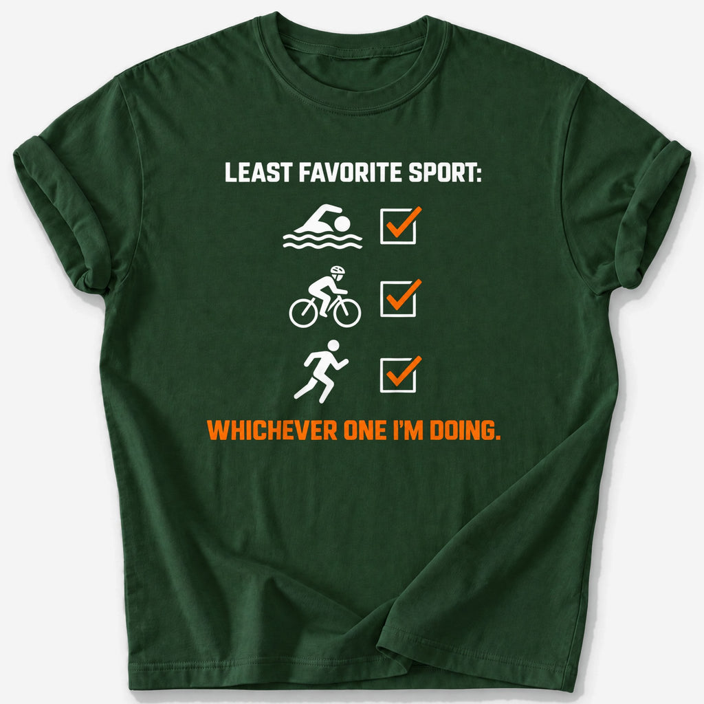 Least Favorite Sport T-Shirt — Forest Green
