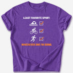 Least Favorite Sport T-Shirt — Heather Purple