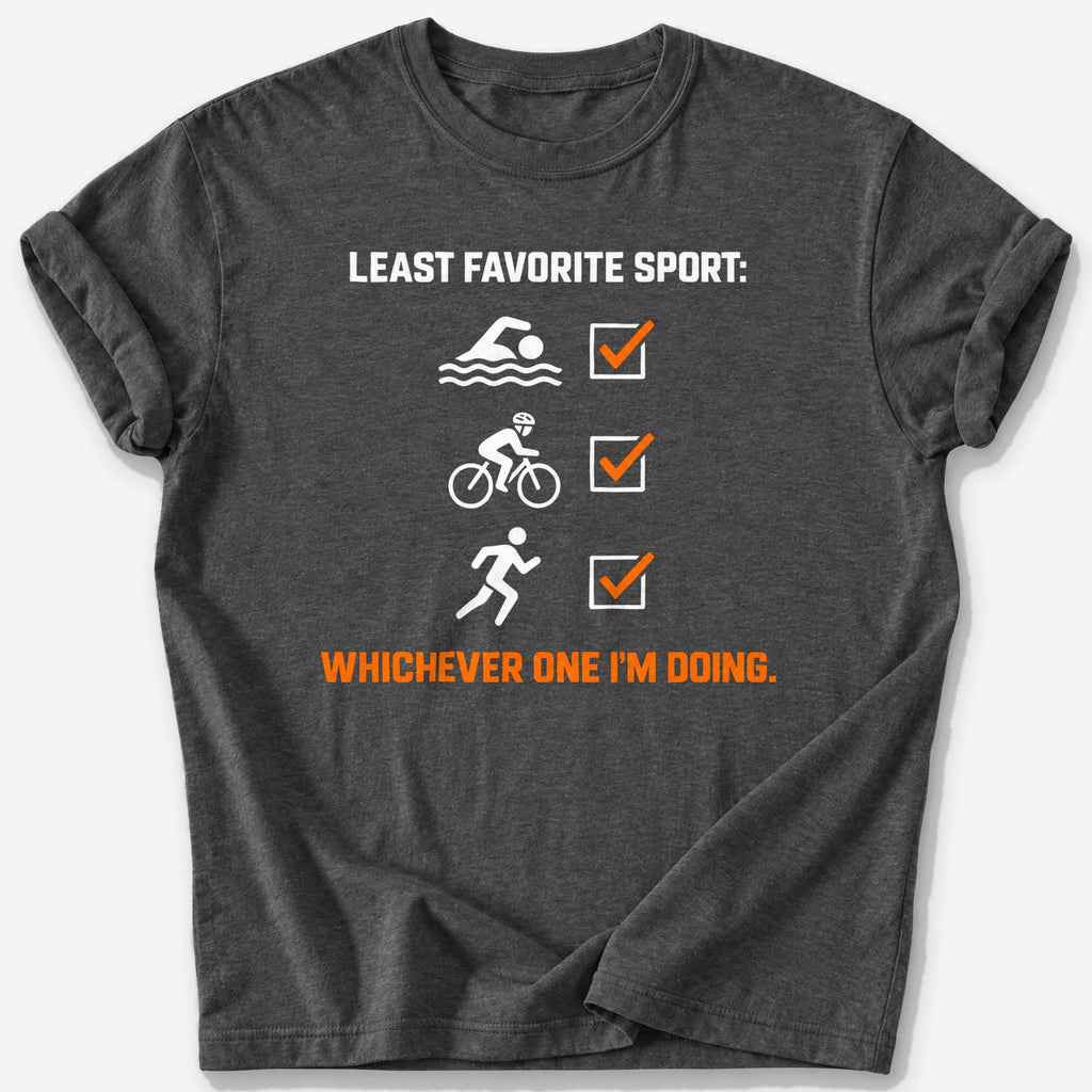 Least Favorite Sport T-Shirt — Dark Heather