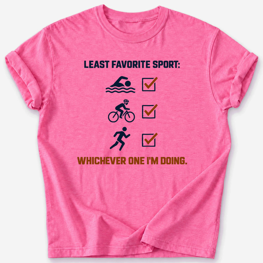 Least Favorite Sport T-Shirt — Heather Heliconia