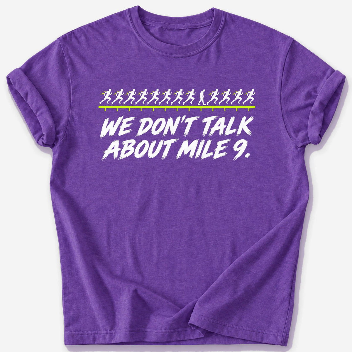 Mile 9 T-Shirt — Heather Purple