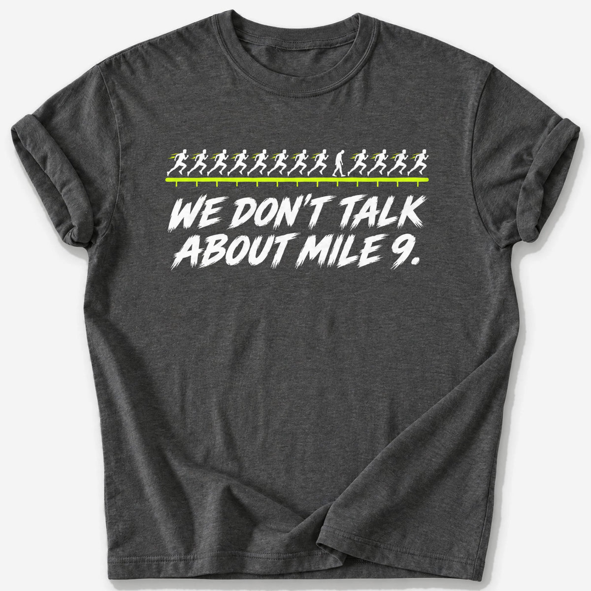 Mile 9 T-Shirt — Dark Heather