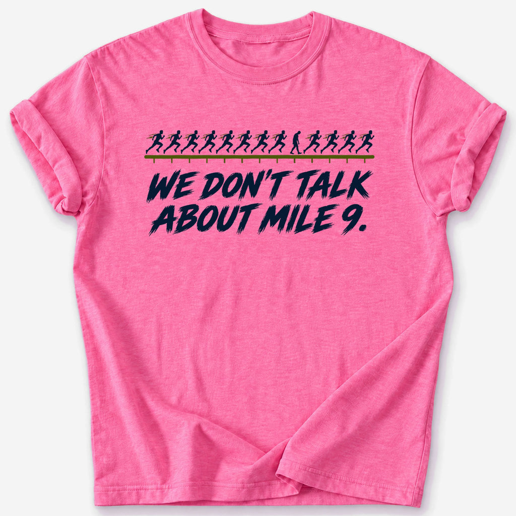 Mile 9 T-Shirt — Heather Heliconia