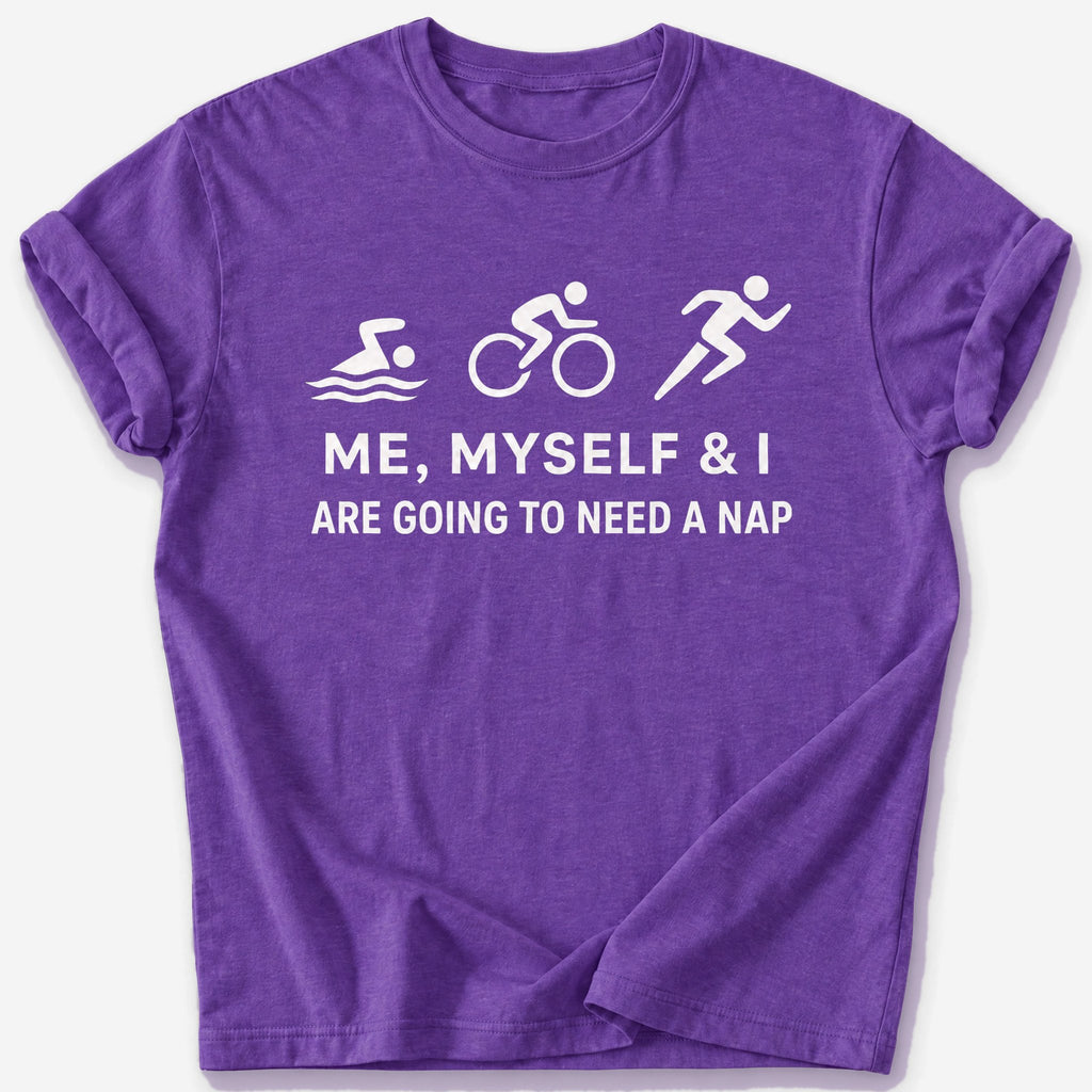 Need a Nap T-Shirt — Heather Purple