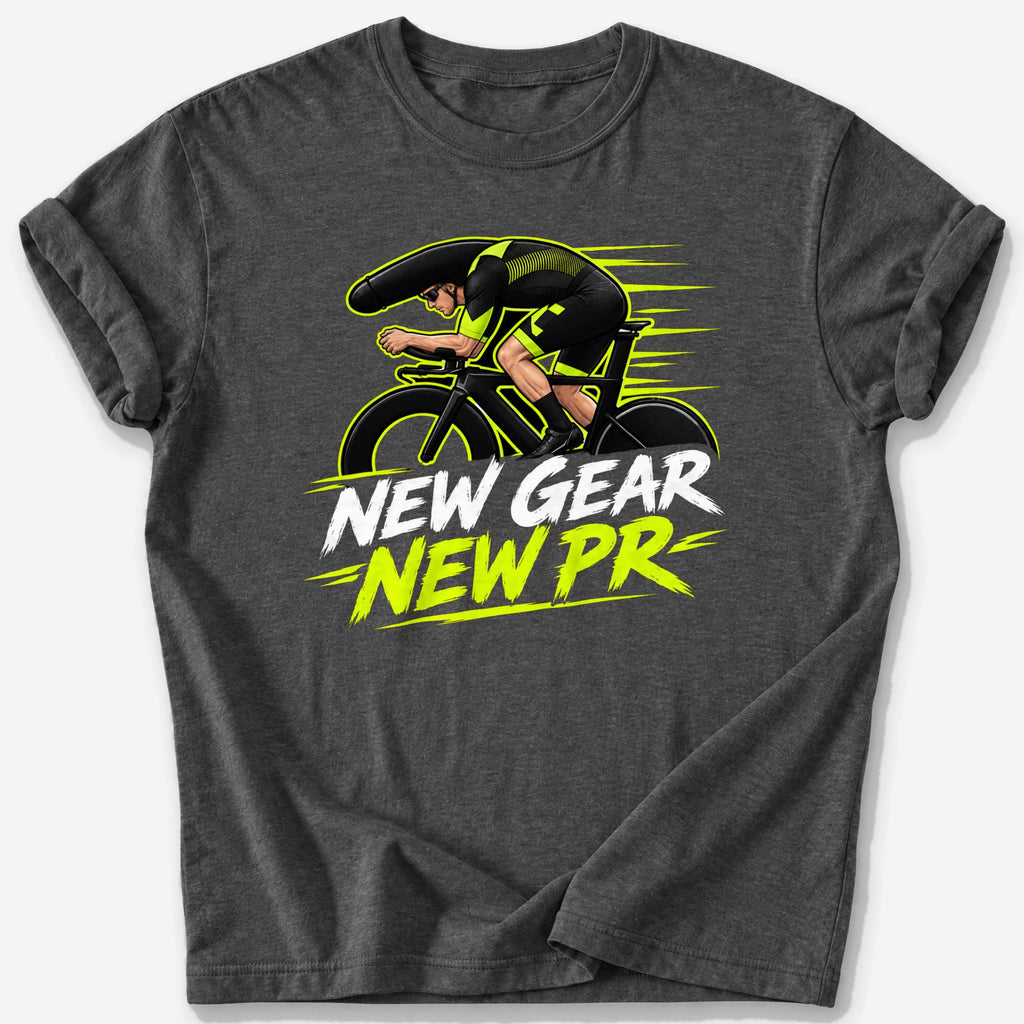 New Gear, New PR T-Shirt — Dark Heather