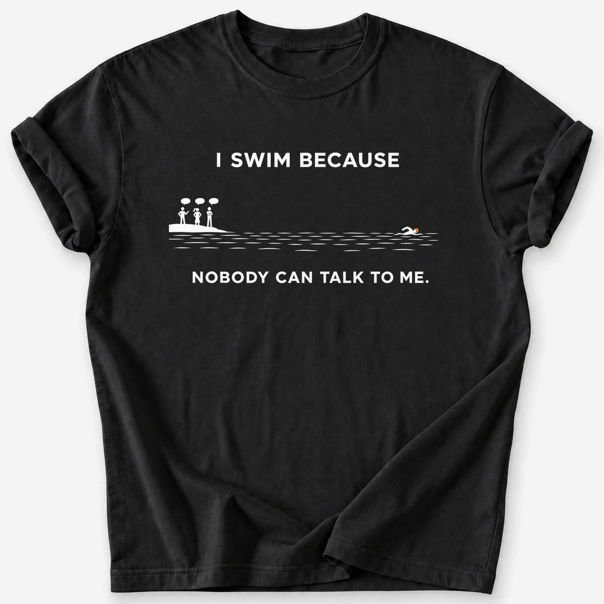 Nobody Can Talk to Me T-Shirt — Black