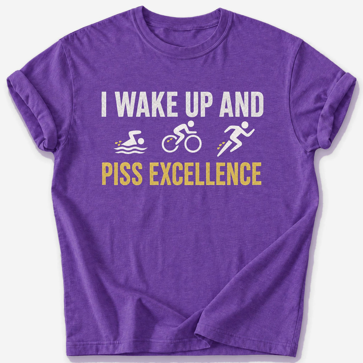 Piss Excellence T-Shirt — Heather Purple