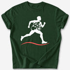Runner, Rider, Swimmer T-Shirt — Forest Green