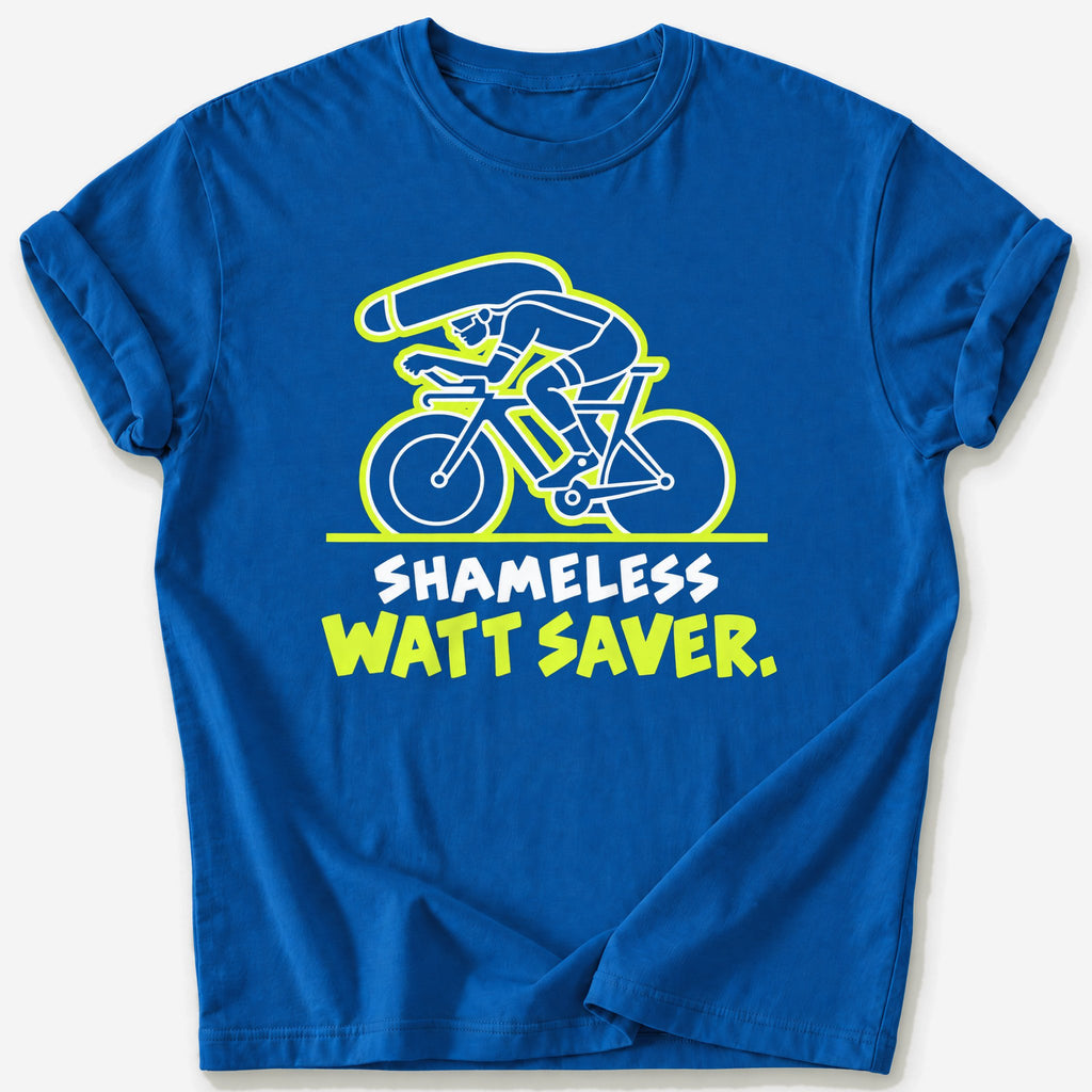 Shameless Watt Saver T-Shirt — Royal